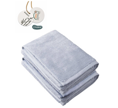 Solid Collection Bamboo Turkish Cotton Bath Sheet Set of 2 -  33''x60'' Oversize Bath Towels