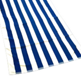 Luxury Blue & White Striped Cotton Beach Towel