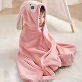 Coral Fleece Hooded Baby Towel