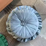 Velvet Flower Throw Pillow
