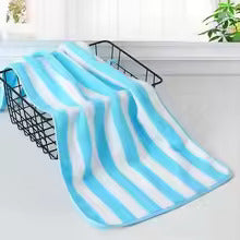 Striped Quick-Dry Microfiber Towel