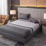 3-Piece Printed Polyester Fitted Sheet & Pillowcase Set