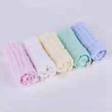 Achuar Kids Towel - Soft Crumpled Gauze 6-Layer Handkerchief
