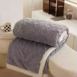 Winter Lamb Wool Double-Sided Flannel Blanket