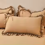 Lace Bow Ruffle Pillowcases