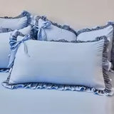 Lace Bow Ruffle Pillowcases