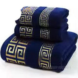 3-Pack Cotton Bath Towels Set