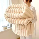 Lux Plush Rabbit Velvet Blanket
