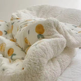 Thick Warm Coral Fleece Cotton Quilt