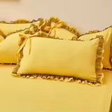 Lace Bow Ruffle Pillowcases
