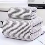 Bamboo Striped Quick-Dry Towel Set