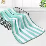Striped Quick-Dry Microfiber Towel