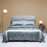 Liv-Esthete Silk Gray Bedding Set