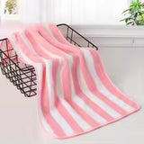 Striped Quick-Dry Microfiber Towel