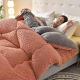 Cozy Fleece Winter Blanket – Fluffy Coral Flannel Throw