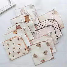 Muslin Cotton Baby Bibs & Towels Set