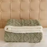 Winter Lamb Wool Double-Sided Flannel Blanket