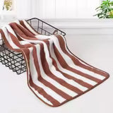 Striped Quick-Dry Microfiber Towel
