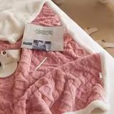Winter Lamb Wool Double-Sided Flannel Blanket