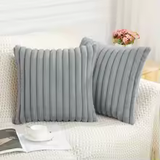 Olanly Nordic Faux Fur Pillow Cover
