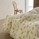 Thick Warm Coral Fleece Cotton Quilt
