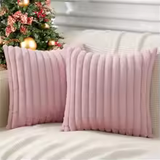 Olanly Nordic Faux Fur Pillow Cover