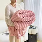 Lux Plush Rabbit Velvet Blanket