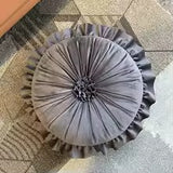 Velvet Flower Throw Pillow