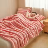 Thick Faux Fur Winter Throw Blanket
