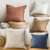 Linen Tassel Throw Pillow