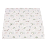 Turtles and Water Lily Bamboo Muslin Newcastle Blanket
