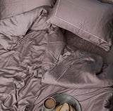 Chakra 100% BAMBOO Silky Soft Duvet Cover Set 6 PCS Bed in a Bag